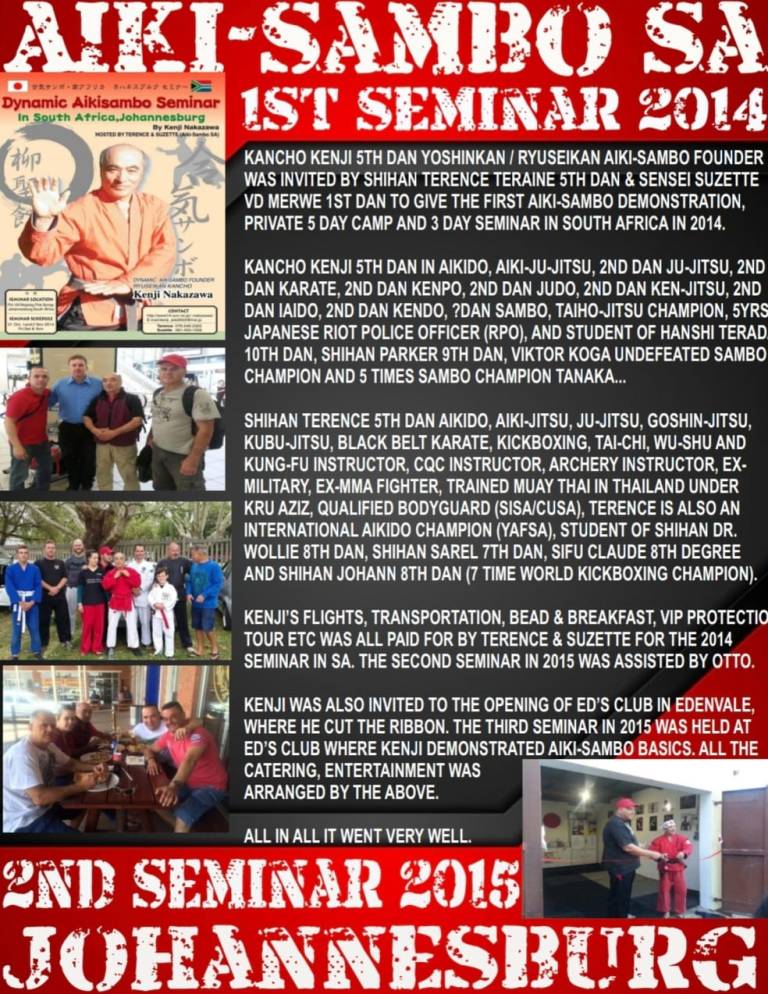 1ST SEMINAR 2014 2ND SEMINAR 2015 JHB