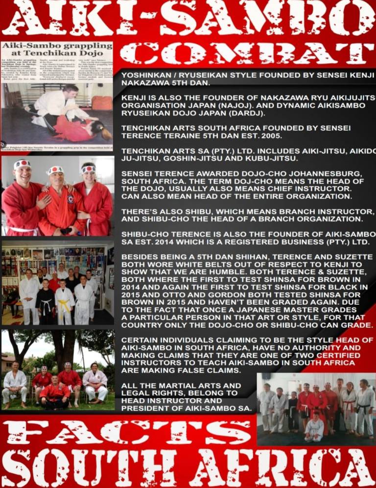 AIKI-SAMBO COMBAT FACTS SOUTH AFRICA