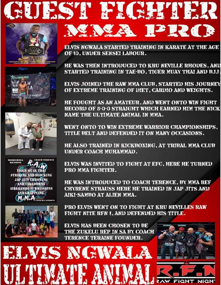 GUEST FIGHTER MMA PRO ELVIS NGWALA