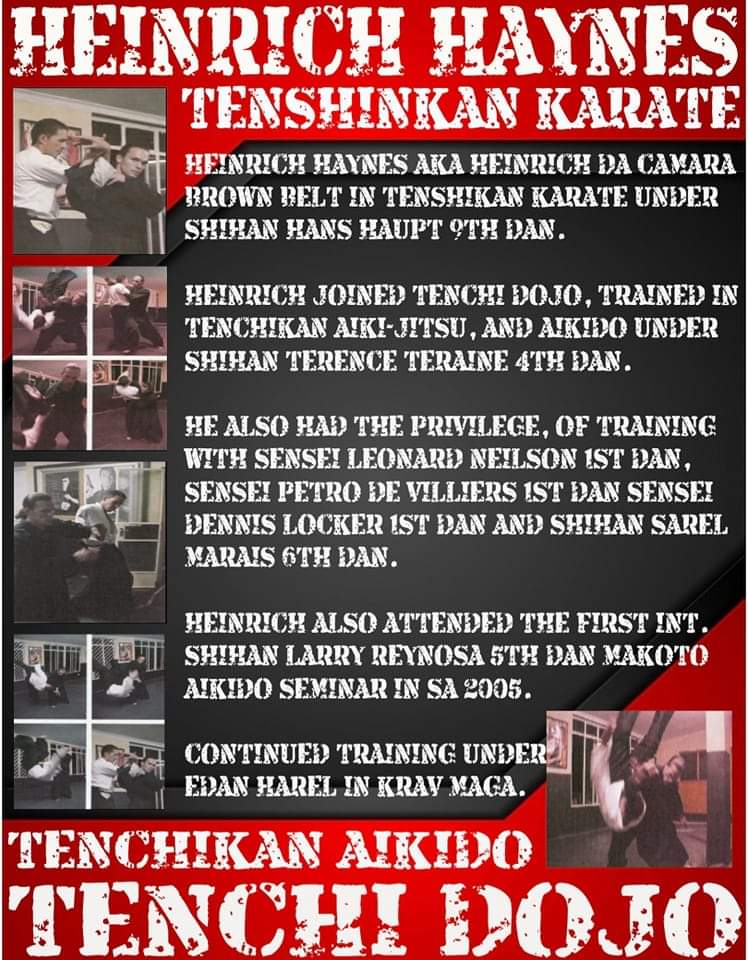 HEINRICH HAYNES TENSHINKAN KARATE – TENCHIKAN AIKIDO TENCHI DOJO