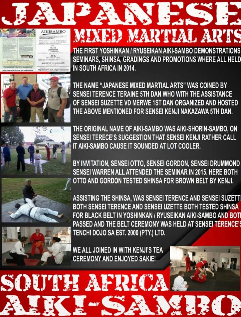JAPANESE MIXED MARTIAL ARTS SOUTH AFRICA AIKI-SAMBO
