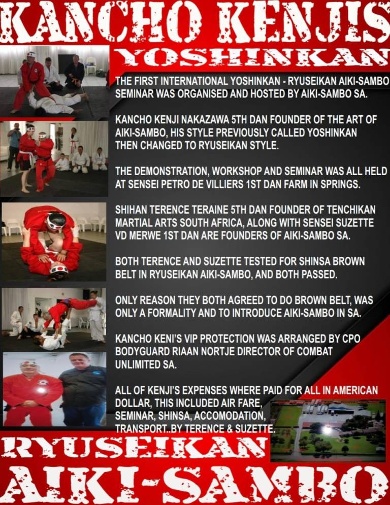 KANCHO KENJIS YOSHINKAN RYUSEIKAN AIKI-SAMBO