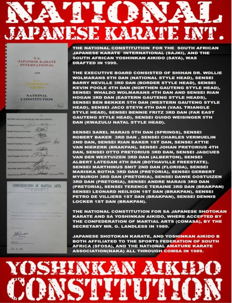 NATIONAL JAPANESE KARATE INT – YOSHINKAN AIKIDO CONSTITUTION