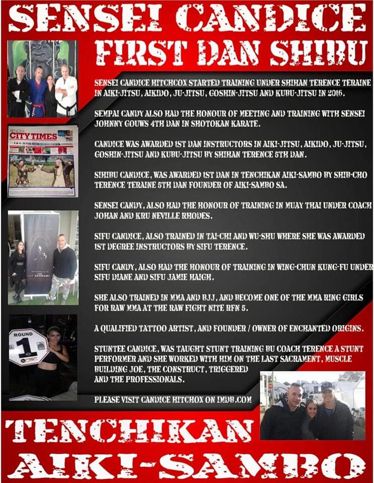 SENSEI CANDICE FIRST DAN SHIBU
