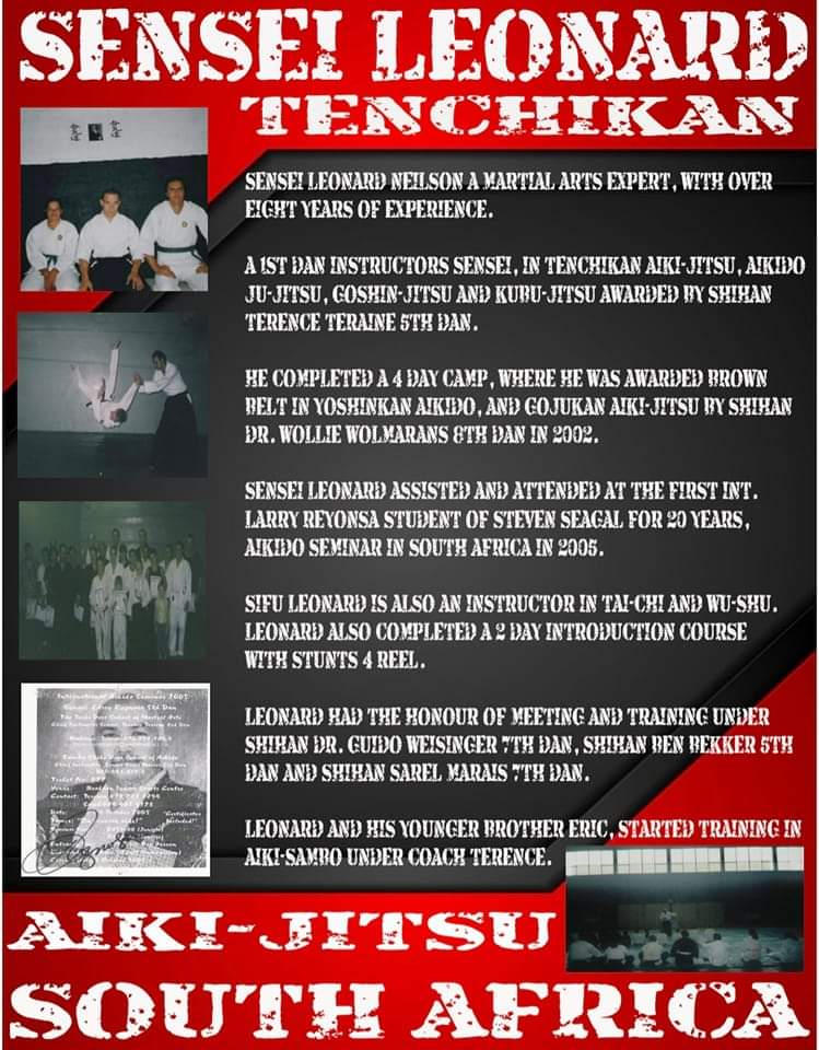 SENSEI LEONARD TENCHIKAN – AIKI-JITSU SOUTH AFRICA