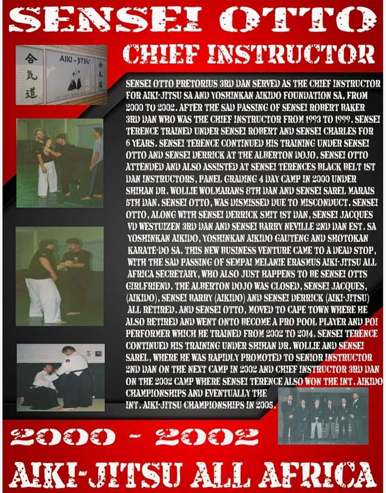 SENSEI OTTO CHIEF INSTRUCTOR